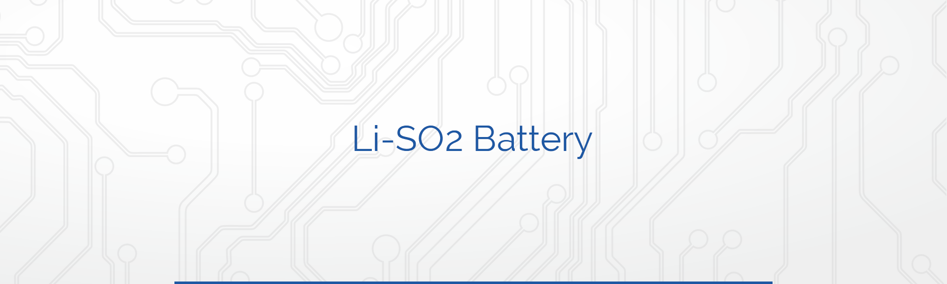 Li-SO2 Battery,2.9V Battery